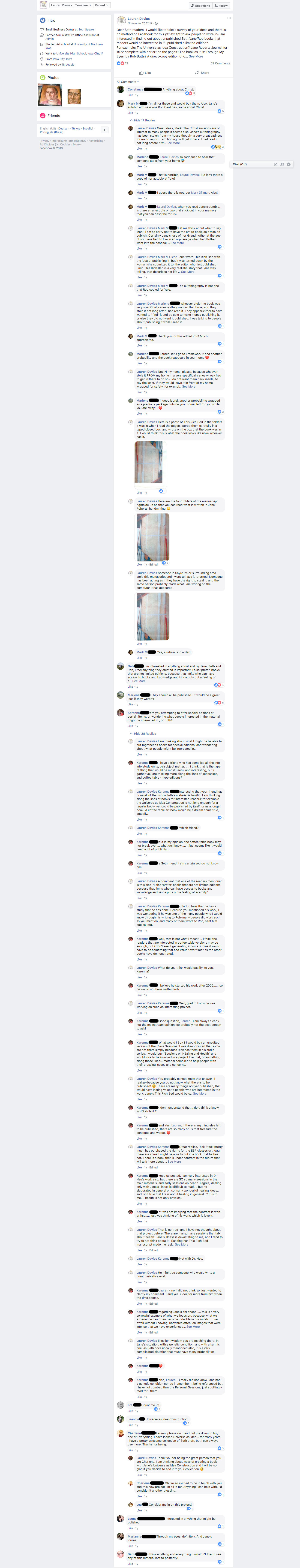 Stolen manuscript entire thread from facebook